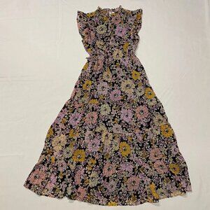 BB Dakota Steve Madden Dark Floral Blossom Dress Small Prairie Whimsical Fairy